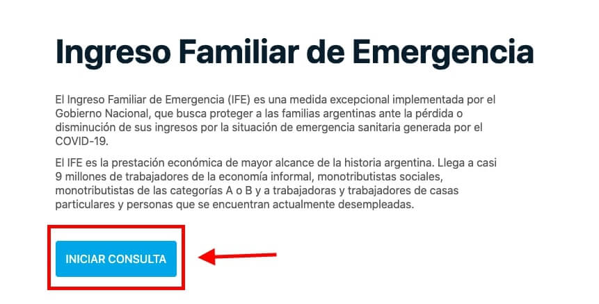 como anotarse al IFE ANSES 2021 paso 2