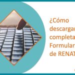¿Cómo descargar y completar el Formulario de ReNaTEP?