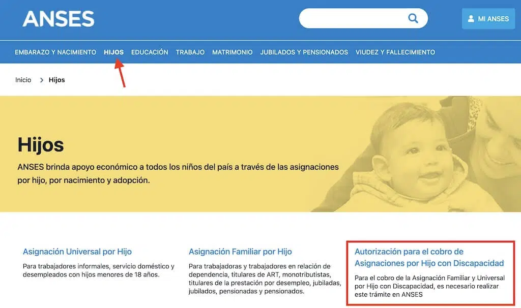 Como solicitar la pension por discapacidad para niños paso 2
