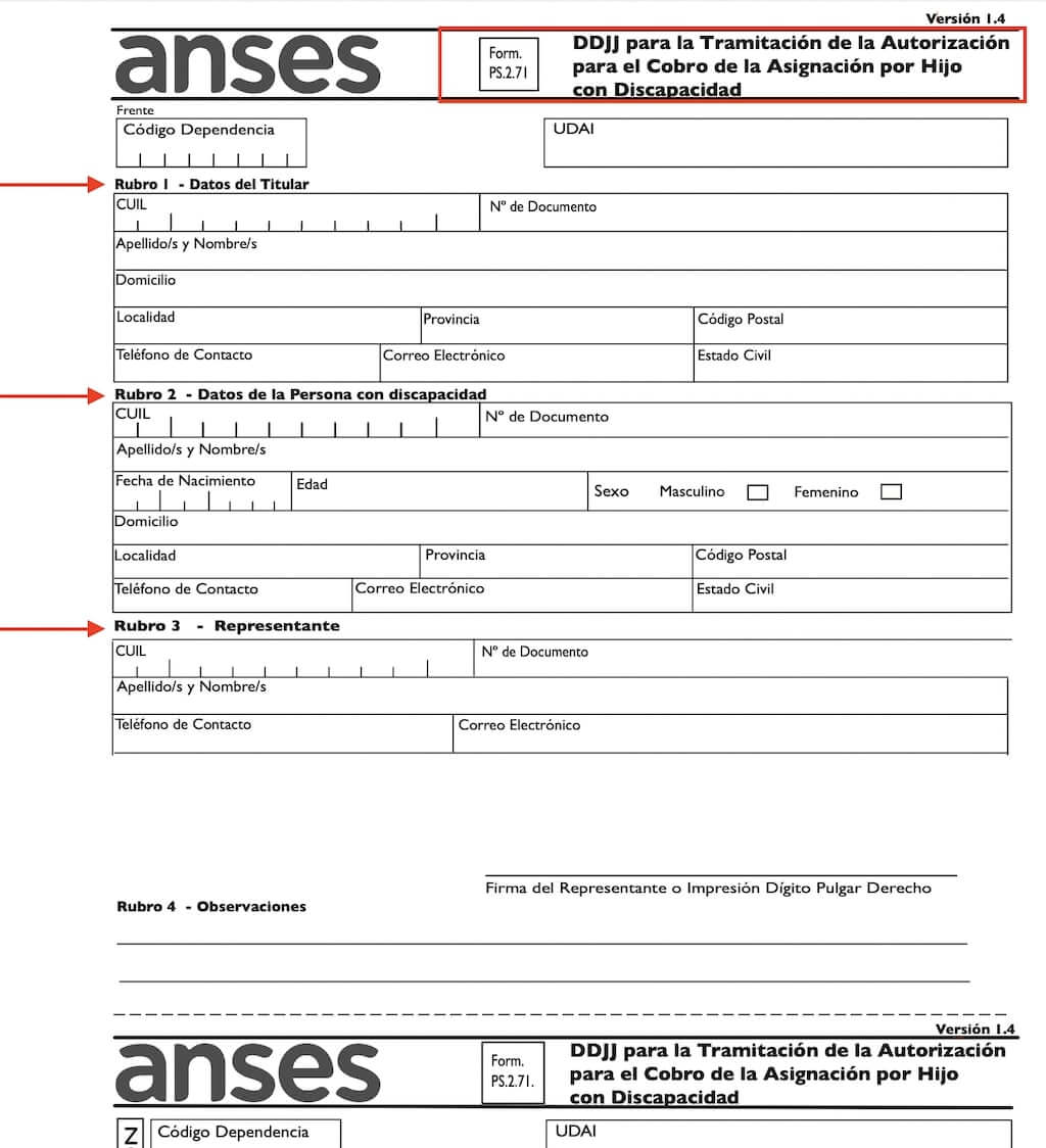 Como solicitar la pension por discapacidad para niños paso 4